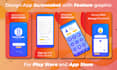 design app screenshots for app store and play store
