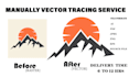 do manual vector tracing