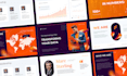 design a premium investor pitch deck and powerpoint presentation