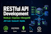 develop restful apis using nodejs, express and mongodb, mysql, socket io