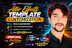 professionally customize your after effects template