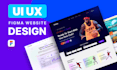 do web uiux design website design in figma, adobe xd or PSD