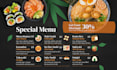 create professional restaurant and food menu design