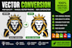 vector tracing, convert image to vector , vector conversion, vectorize image