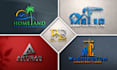 do real estate, property, and construction business logo design
