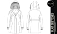 create flat sketches technical drawings cad illustration