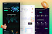 design blockchain ui design, nft, crypto website, app ui ux