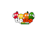 design personal choose fresh fruit logo