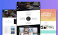 create a modern responsive HTML landing page design