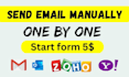 send email manually one by one