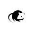 create a negative space animal logo design