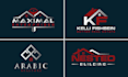 do real estate, construction, property and home loan logo