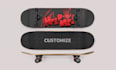 design cool skateboard abstract deck logo and illustration