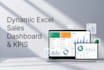 build a dynamic excel dashboard with sales kpis and insights