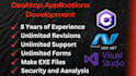 develop high quality c sharp desktop applications