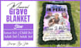 customize memorial grave blanket, banner, and  tshirt