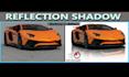 do car image editing, car reflection, car shadow