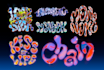 create y2k metallic chrome effect logo, custom font