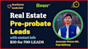 provide verified probate and pre probate property owner lists for investors