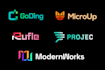 design modern minimal tech logo for ai saas startup software app crypto business