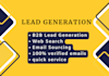 do b2b lead generation, web searching and email sourcing