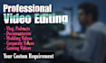 do professional video editing, youtube video editing