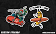 create custom illustration for sticker pack design