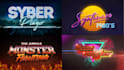 create unique chillwave 80s logo designs with neon effect