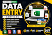 be your virtual assistant for data entry, CRM, scraping, web research