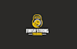 upscale gym beach logo