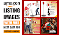 design amazon product listing images with SEO