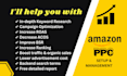 setup, optimize and manage amazon PPC ads campaign, sponsored advertising