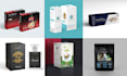 do modern and luxury label design or packaging box design