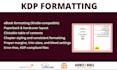 format your ebook and paperback with zero KDP errors
