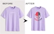 do trendy t shirt design, cloth retouching, product image editing