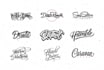 create an elegant signature script logo design