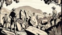 create linocut illustration using mid journey ai