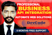 do API integration, development or fixing php laravel