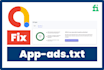setup app ads txt for admob