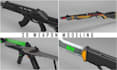create a unique 3d model weapon and assets for a video games
