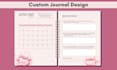 design printable planner or journal pages, canva template