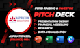 create investor pitch deck presentation to raise funds for business and startup