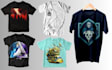 create tshirt designs using ai with realistic mockup