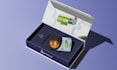 design professional gift card box packaging with 3d mockup