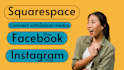 set up facebook and instagram shops for squarespace website