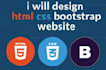 convert figma design to HTML, CSS and bootstrap