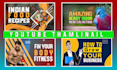 design 10 attractive,clickbait thumbnails within 24 hours