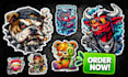 make unique custom sticker design