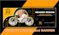 professional website header design services , custom headers