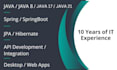 do backend applications in java, spring, spring boot